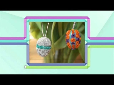 Paper Quilling Tutorial - Easter Egg Decorations