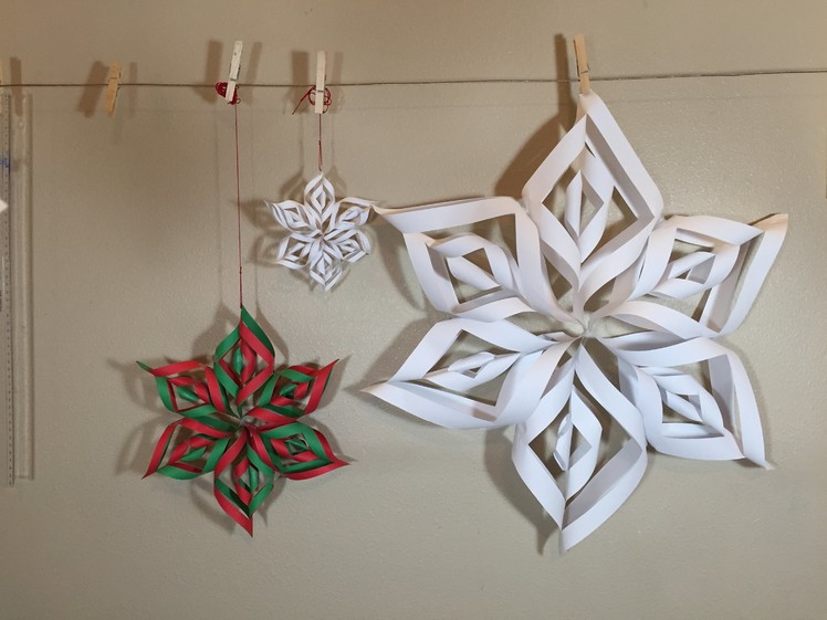 Paper snowflakes 3D
