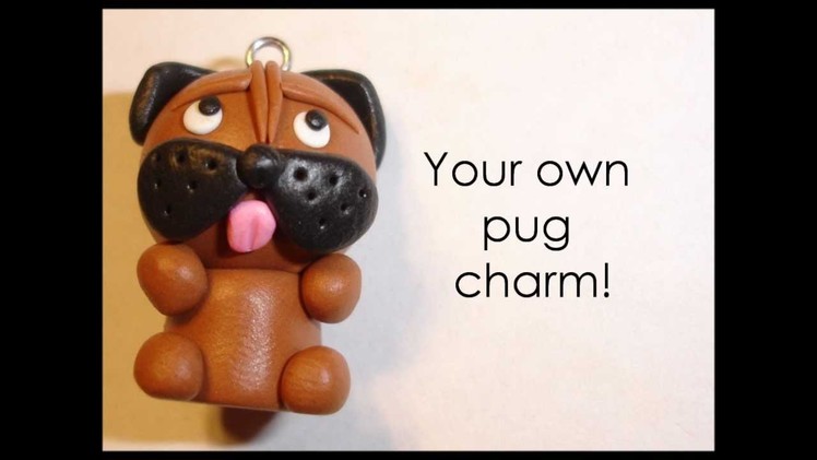Polymer clay tutorial: Pug puppy