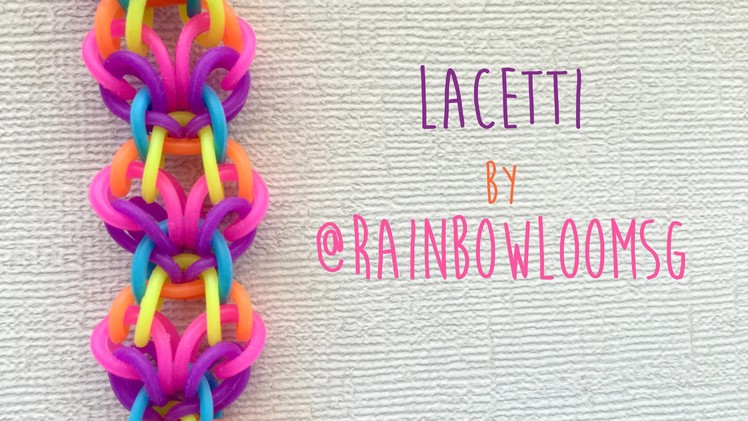 Rainbow Loom Bands Rubber Band Bracelet Lacetti by @RainbowLoomSG
