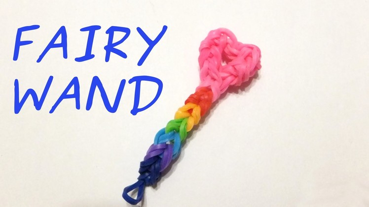 Rainbow loom Fairy Wand charm | Loom bands how to | Easy