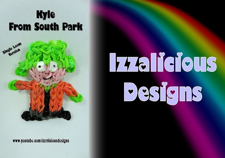 Rainbow Loom Kyle from South Park Action Figure.Charm - Gomitas