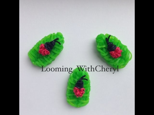 Rainbow Loom Ladybug baby and Leaf - Gomitas - Looming WithCheryl