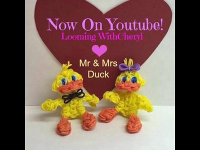 Rainbow Loom Mr and Mrs Duck - Looming WithCheryl