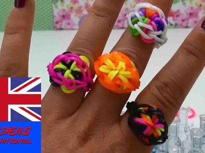 Rainbow loom ring easy but cool Tutorial - How to make a loom bands ring