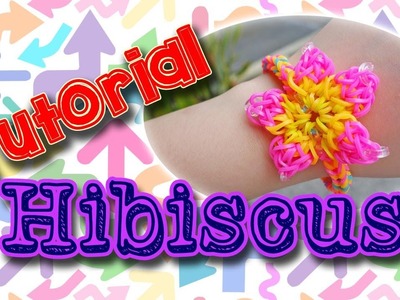 RAINBOW LOOM TUTORIAL: Hibiscus (Flower) - Meg Vera | TheGallymoggers (Japonesque Trends)