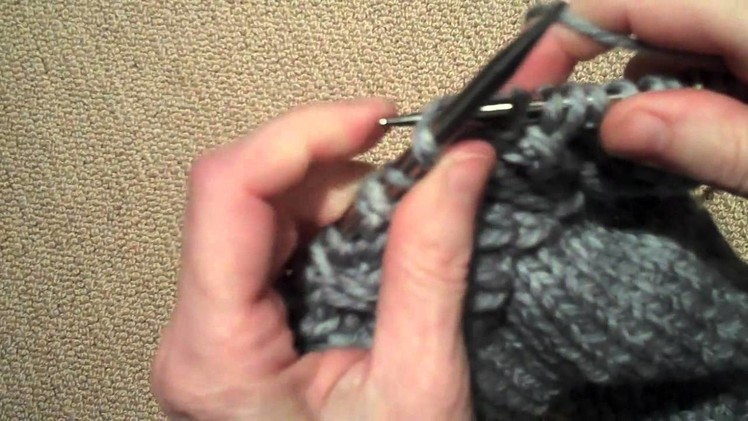 She-Knits Kerfluffle 2 - How to work the Tw 2 or TT stitch
