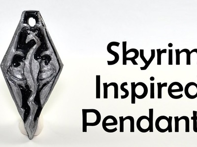 Skyrim Dragon Inspired Charm polymer clay TUTORIAL