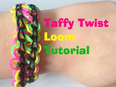 TAFFY TWIST Loom Bracelet Tutorial Rainbow Looml JasmineStarler