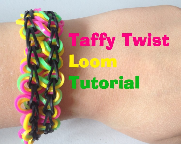 TAFFY TWIST Loom Bracelet Tutorial Rainbow Looml JasmineStarler