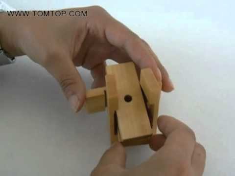 [US$4.29] DIY Kongming Wooden Lock Educational Puzzle Toy from TOMTOP.com