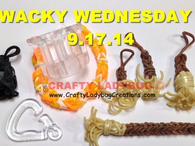 WACKY WEDNESDAY 9.17.14 FINGER LOOM REVIEW Tutorials.How to Make by Crafty Ladybug