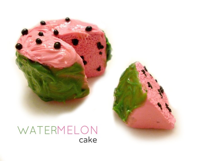 WATERMELON CAKE - Polymer Clay Tutorial