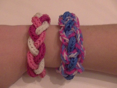 10 different bracelets you can make using fishtails! Part 2, The 3-strand and 4-strand braid