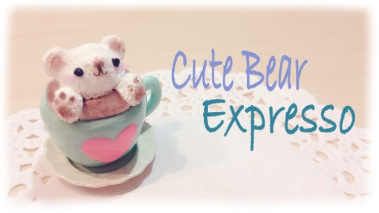 DIY Espresso. Coffee Latte Bear Foam 3D Art