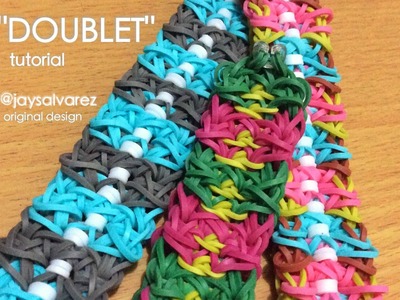 DOUBLET Rainbow Loom bracelet tutorial (Original Design)