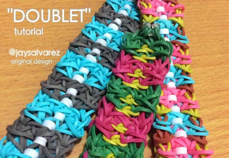 DOUBLET Rainbow Loom bracelet tutorial (Original Design)