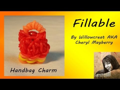 Fill-able Handbag Charm - Rainbow loom and Hook by Willowcreat