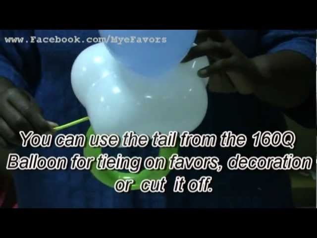 How to Make a "Small Balloon Pacifier" for Baby Shower Decorations or Favors
