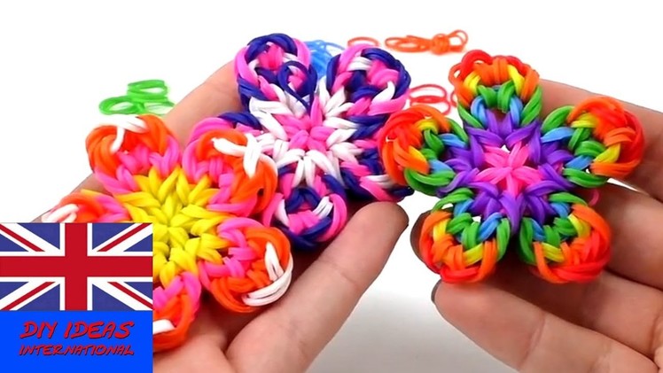 How to make loom band little flowers?. Tutorial - Do it yourself