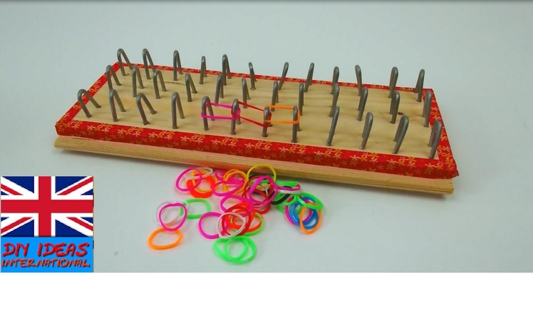 Loom bands board tutorial - how to make a rainbow loom board - make your own board