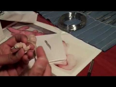 Making a polymer clay baby foot.
