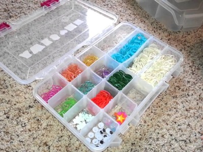 My Rainbow Loom Rubber Band Collection And Storage