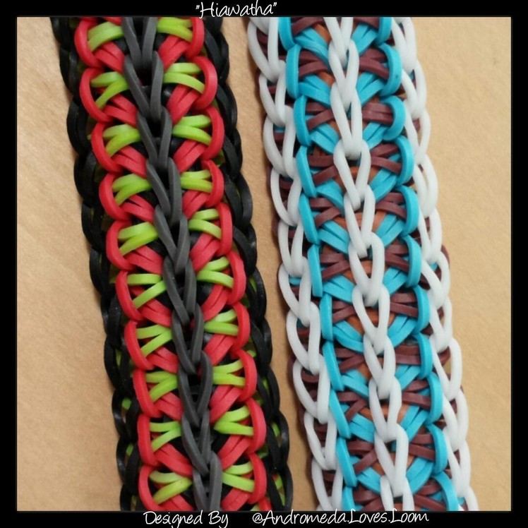 New "Hiawatha" Rainbow Loom Bracelet.How To Tutorial