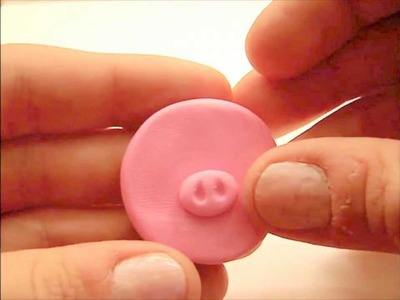 Pig in the Mud Mirror Charm Polymer Clay Tutorial
