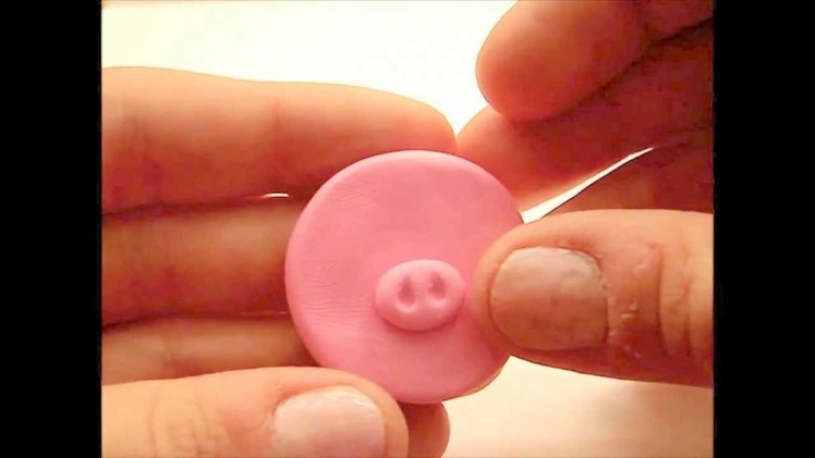 Pig in the Mud Mirror Charm Polymer Clay Tutorial