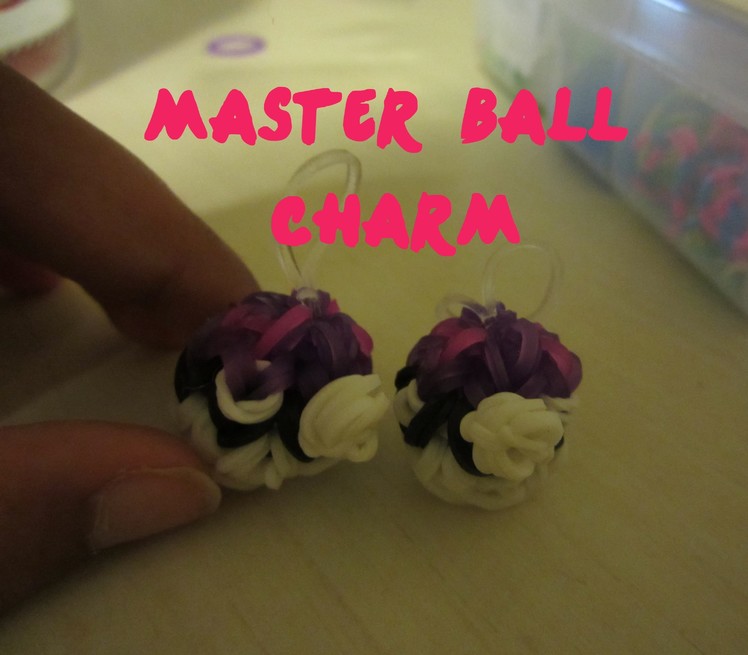Pokemon Master Ball Charm Rainbow Loom - 3D & Bouncy!