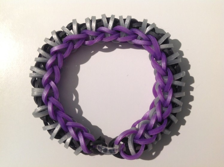 Rainbow Loom Nederlands, Origami armband, rondom (full) 1 loom