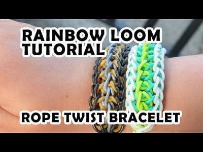 Rainbow Loom Tutorial - Rope Twist Bracelet by Bethany G