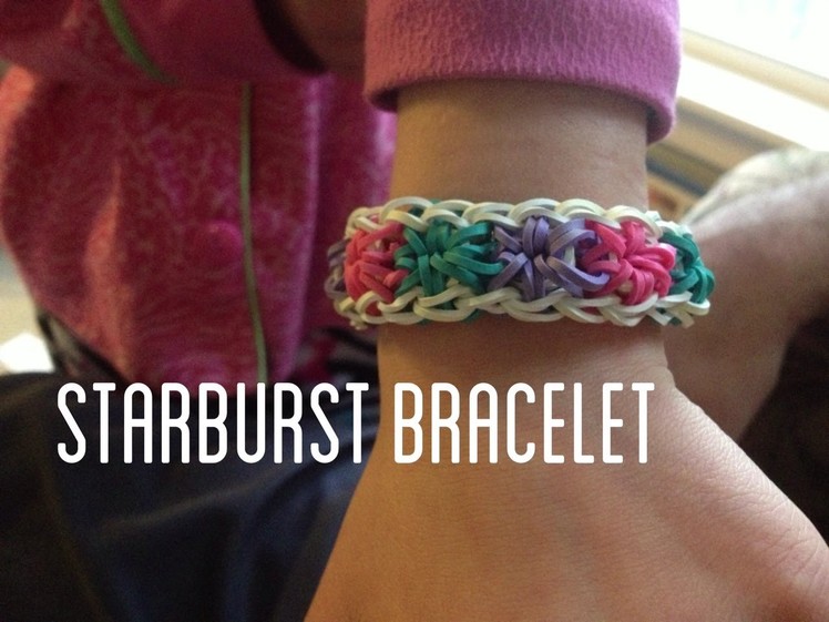 Starburst Rainbow Loom Bracelet (Rubber Band Bracelet)