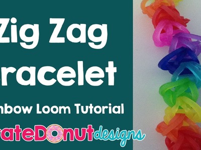 Zig Zag Rainbow Loom Bracelet Tutorial