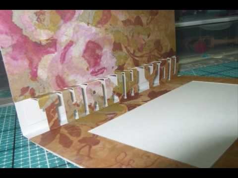 3D WORD Cards made with Make the Cut
