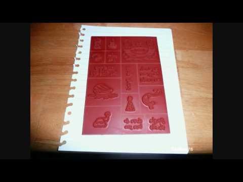 Aleene's Tack-It Over & Over glue on unmounted rubber stamps