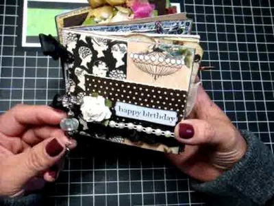 Birthday Mini Album for Tracey of Lindy Stamp Gang