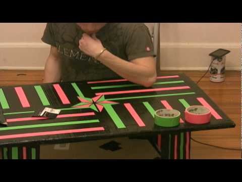 Cardboard Duct Tape Coffee Table
