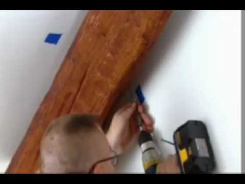 Cathedral Ceiling Ideas | How To Install Imitation Wood Beams