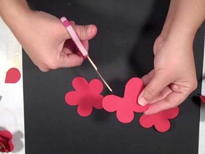 Chocolate Paper Roses using Tim Holtz Technique