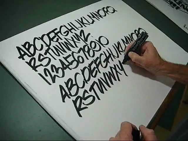 How to draw pen Lettering freehand style you can do it!!!!