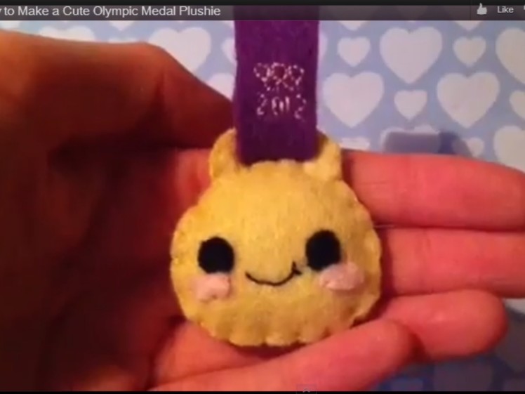 How to Make a Cute Olympic Medal Plushie