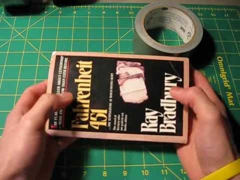 How to make a Duct tape book cover