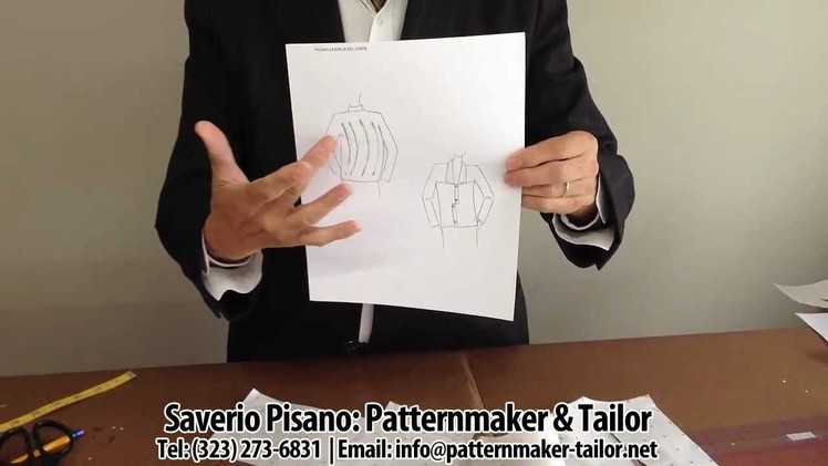 How to make a straight womens jacket with no gusset by Patternmaker Pisano