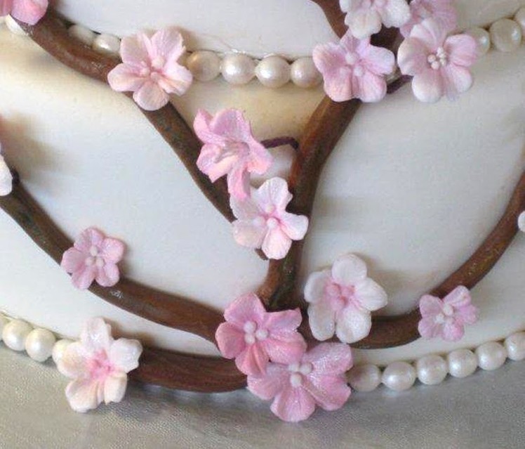 How to Make Gumpaste Cherry Blossoms--The Easy Way--Part 1