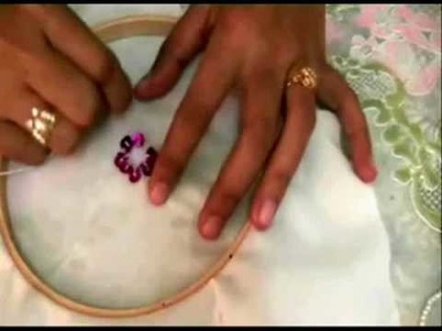How to sew sequin flower