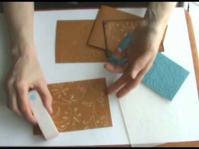 How to Use Cuttlebug Embossing Folders
