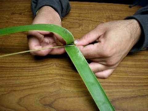 How to weave whip by using coconut leaf