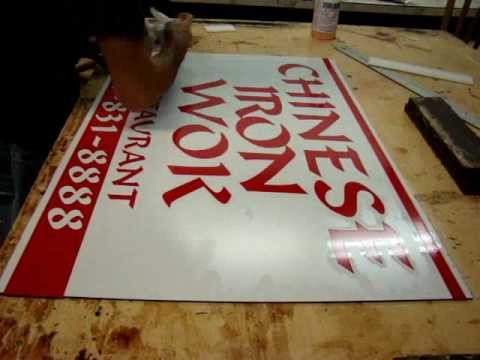 Making a sign